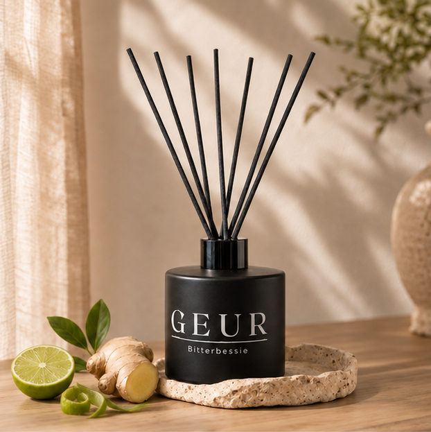 Bitterbessie GEUR Tuis-diffuser met lemmetjie en gemmer